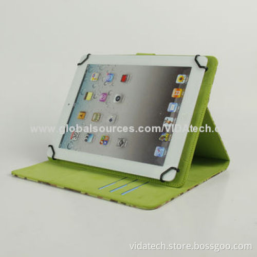 Camouflage Pattern Universal Leather Case with Card Slot and Holder, for Tablet PC